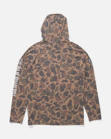 Back view of the Mariner Lite UV Hood - Tan Camo. 