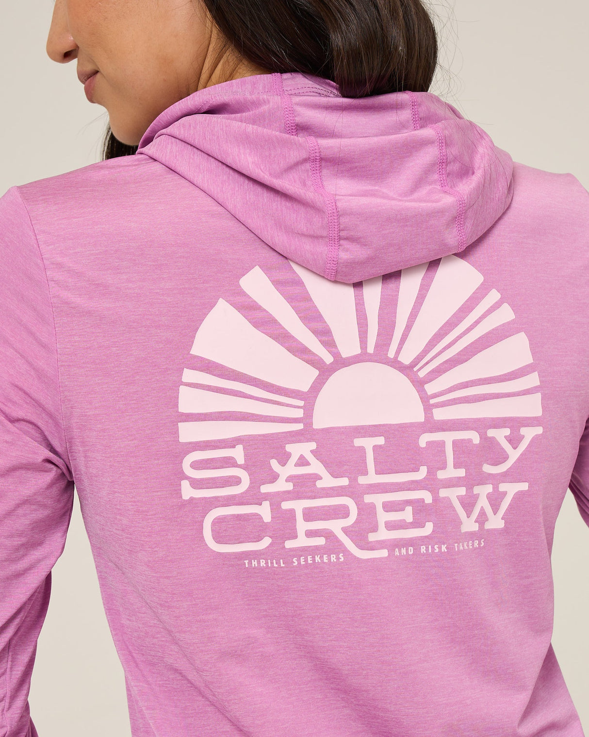 SALTY CREW SUNSHINE HOODED SUNSHIRT VIOLET XS