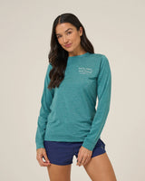Salty Crew Shark Anatomy Hooded Sunshirt - Teal