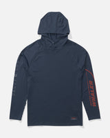 Front view of the Whaler Apex Sunshirt - Navy. 