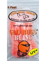 Glo Bugs Bling  Yarn - Salmon Egg 5'