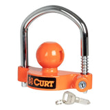 Curt Universal Trailer Coupler Lock - Orange