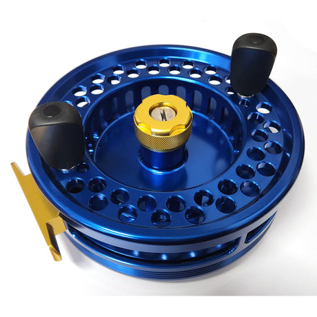 * R3ef High Speed Mooching Reel 5-1/4" - Blue/Gold