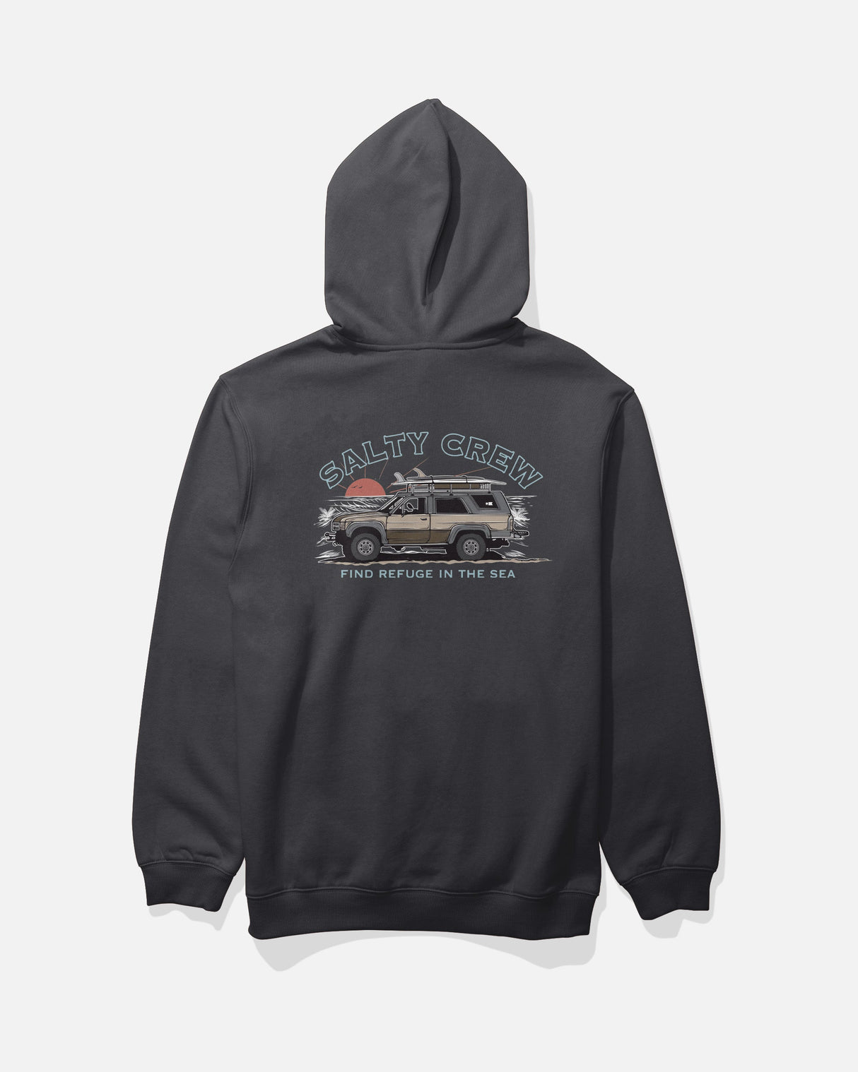 Back view of the Get Ready Fleece - Black. 