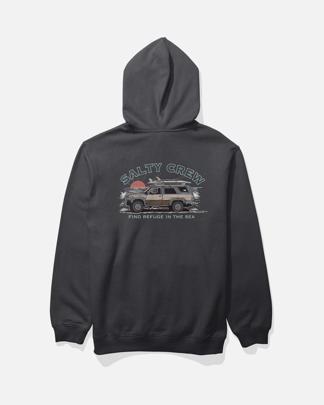 Back view of the Get Ready Fleece - Black. 