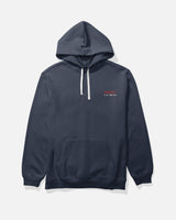 Front view of the Whaler Schematic Fleece - Navy. 