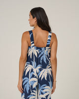 Back view of the Palms Up Cami - Bright Navy. 
