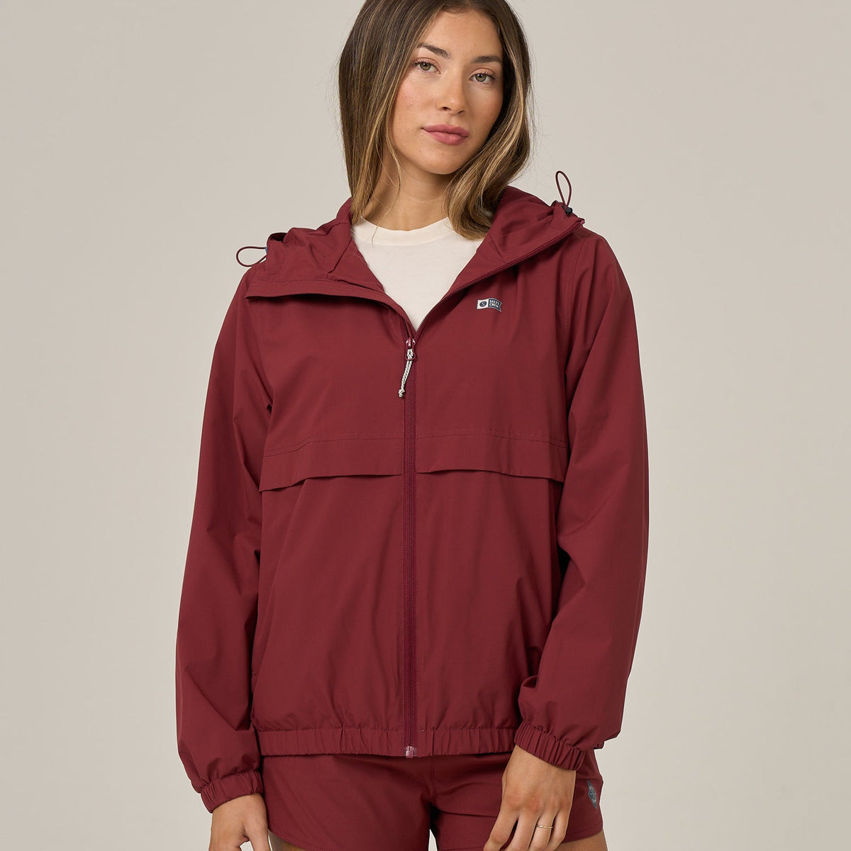 Salty Crew Barrier Windbreaker – Maroon Jacket – The Harbour Chandler