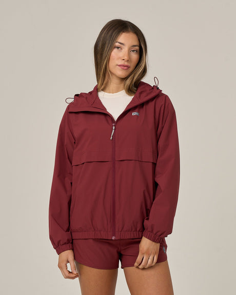 Salty Crew Barrier Windbreaker - Maroon