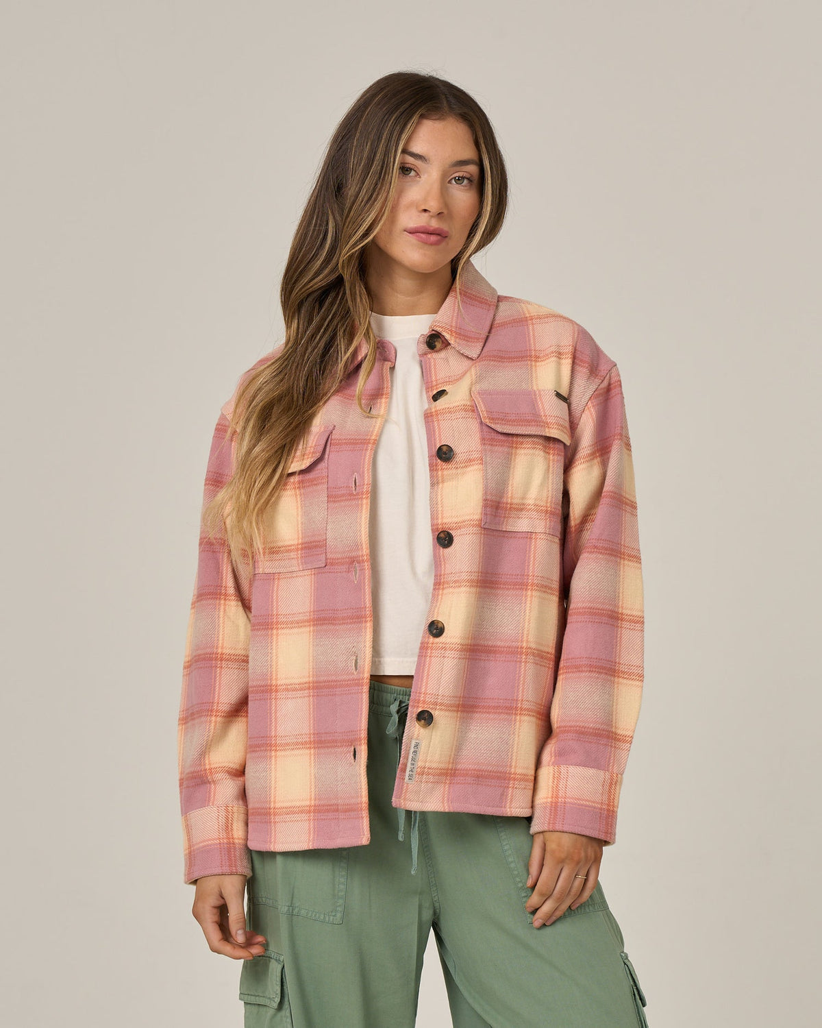 Salty Crew Day Trip Shacket - Rose