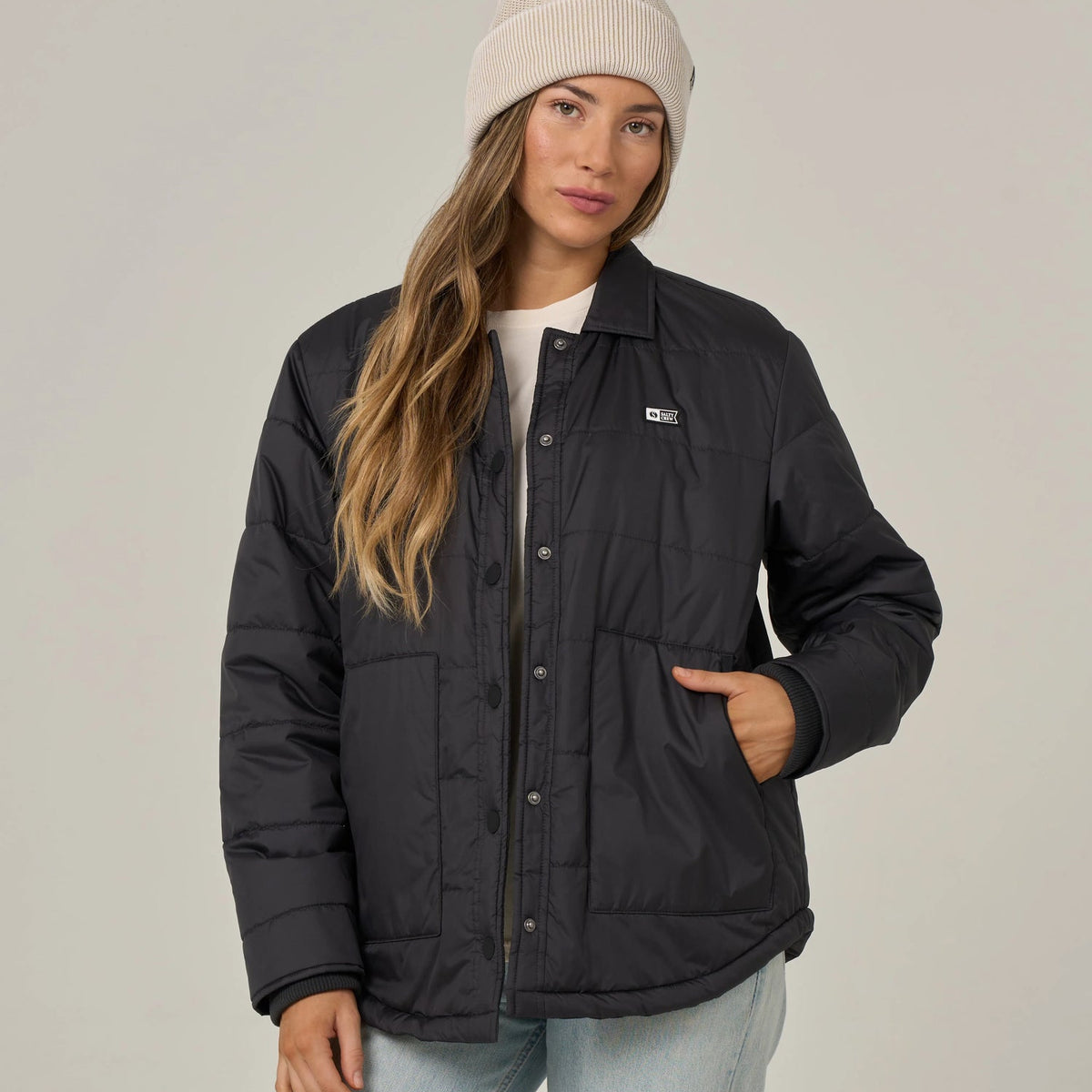 Salty Crew Barrier Snap Jacket – Black Outerwear – The Harbour Chandler