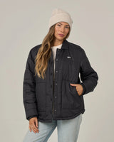 SALTY CREW BARRIER SNAP JACKET BLACK XS