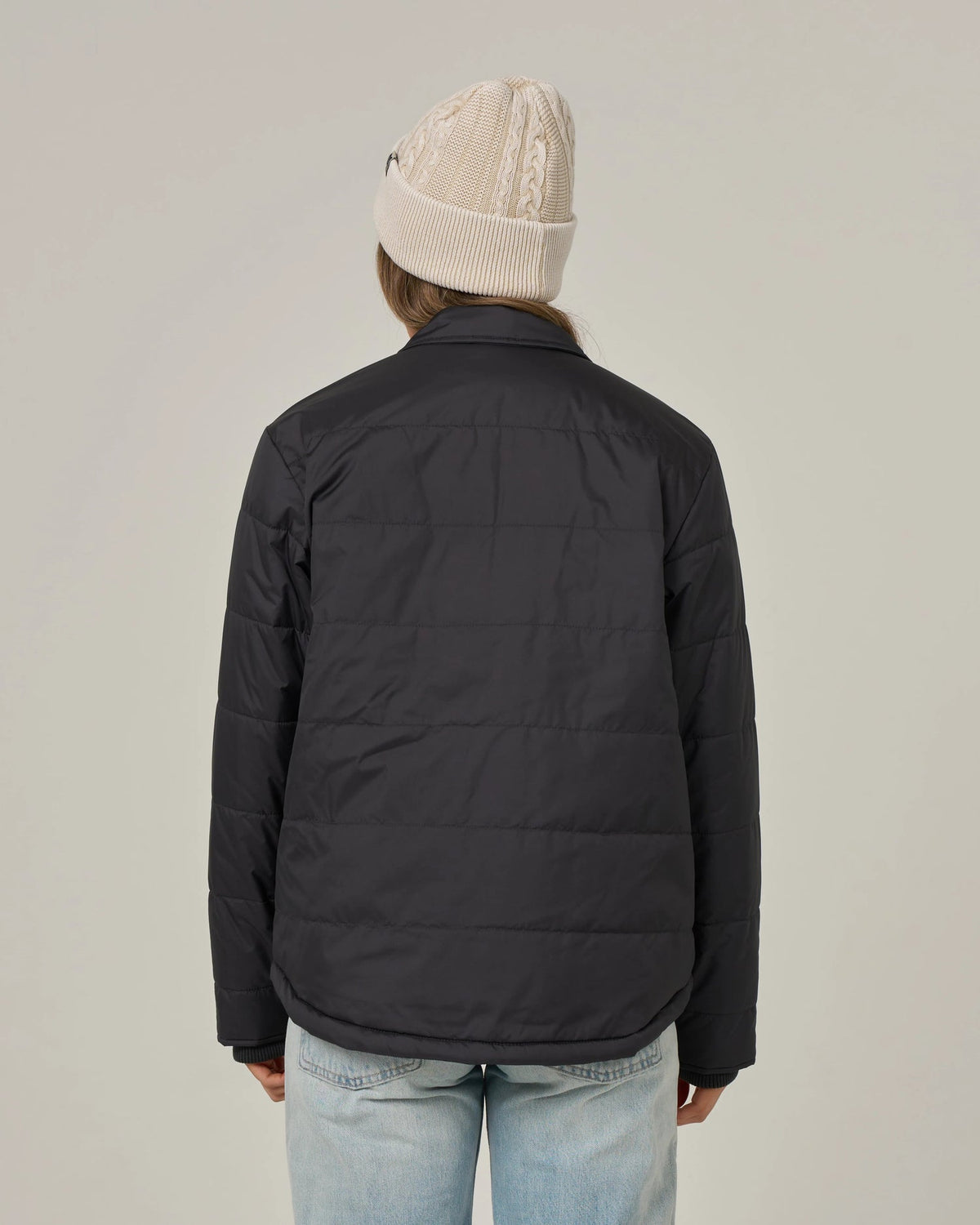 SALTY CREW BARRIER SNAP JACKET BLACK XS
