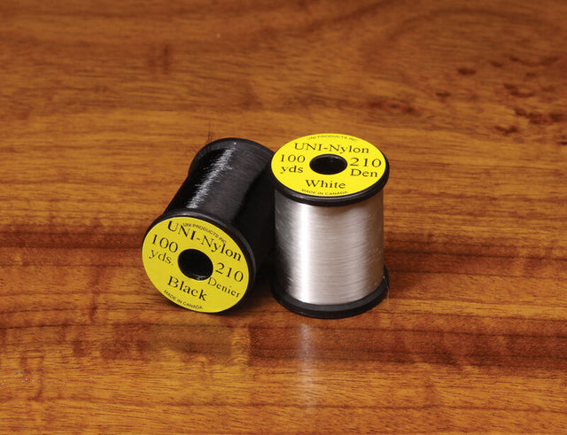 Hareline Uni 210 Denier Nylon Thread #11 - Black | Harbour Chandler
