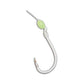 Gamakatsu Walleye Snelled Hook Glow 297607-GL-08 - Glow - #2 - Red