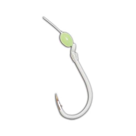 Gamakatsu Walleye Snelled Hook Glow 297607-GL-08 - Glow - #2 - Red