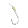 Gamakatsu Walleye Snelled Hook Glow 297607-GL-08 - Glow - #2 - Red