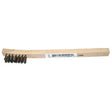 G Hjukstrom Brush Wire 8" Stainless 3 Row Wood Handle Brush