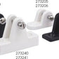 Seadog - TOP MOUNT HINGE FITTINGS Injection Molded Nylon 273200-1 - 13/16" x 2-3/8" - Black