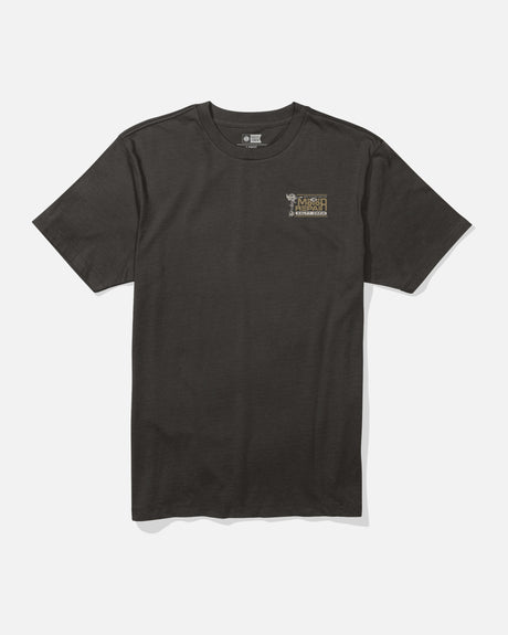 Front view of the Motor Repair Tee - Black. 