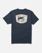 Back view of the Fishing Co Tee - Navy. 