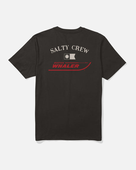 Back view of the Whaler Icon Tee - Black. 