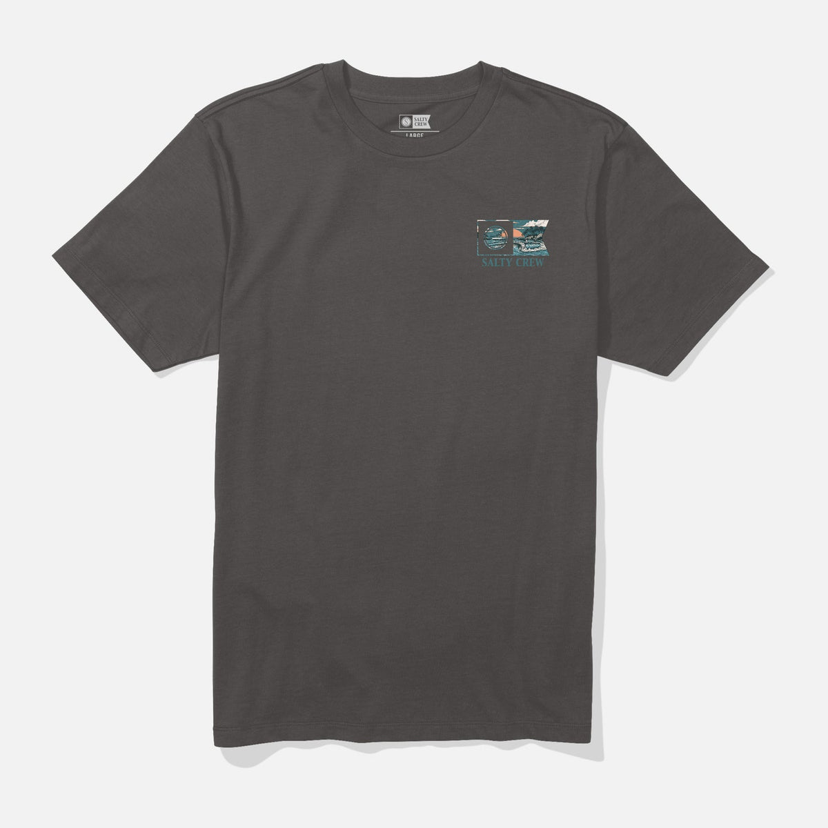 Salty Crew Flagship SS Tee – Dark Grey T-Shirt – The Harbour Chandler