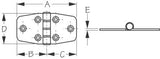 Seadog - DOOR HINGE Stamped 304 Stainless Steel 201530-1