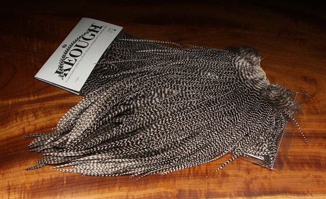 Hareline Grade #2 Keough Grizzly Saddle #242 Natural | Harbour Chandler