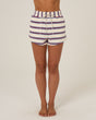 Front view of the Night N Day Short - Off White. 