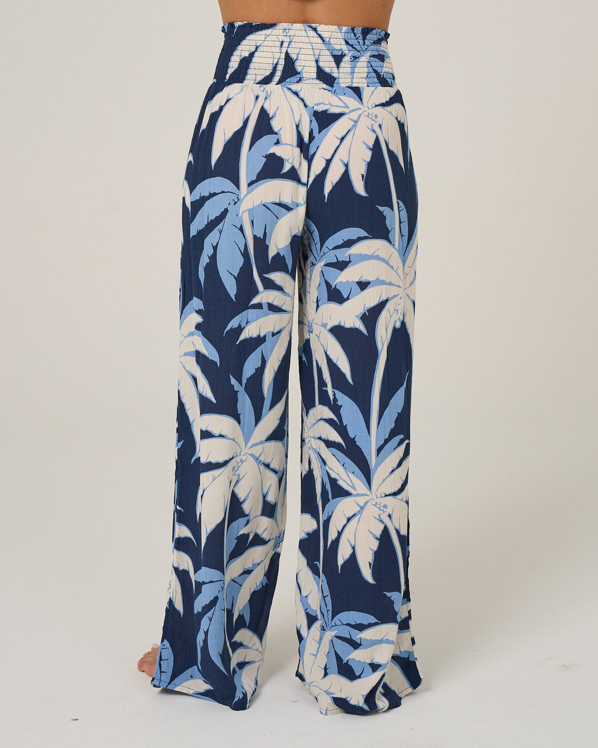 Back view of the Palms Up Pant - Bright Navy. 