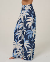 Profile view of the Palms Up Pant - Bright Navy. 