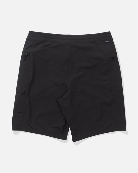 Back view of the Flagship Boatshort - Matte Black. 