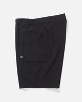 Profile view of the Flagship Boatshort - Matte Black.