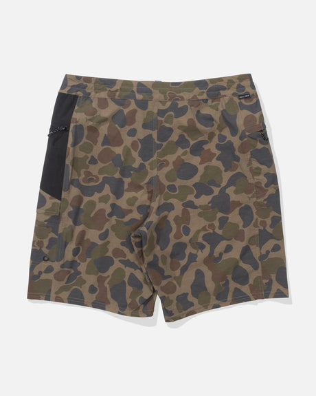 Back view of the Flagship Boatshort - Sand Camo. 