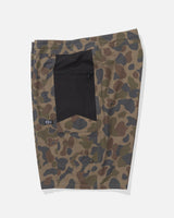 Profile view of the Flagship Boatshort - Sand Camo. 
