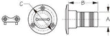 Seadog Hose Deck Fill with Key 351390-1