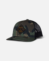 Front view of the Sealine Retro Trucker - Camo/Black. 