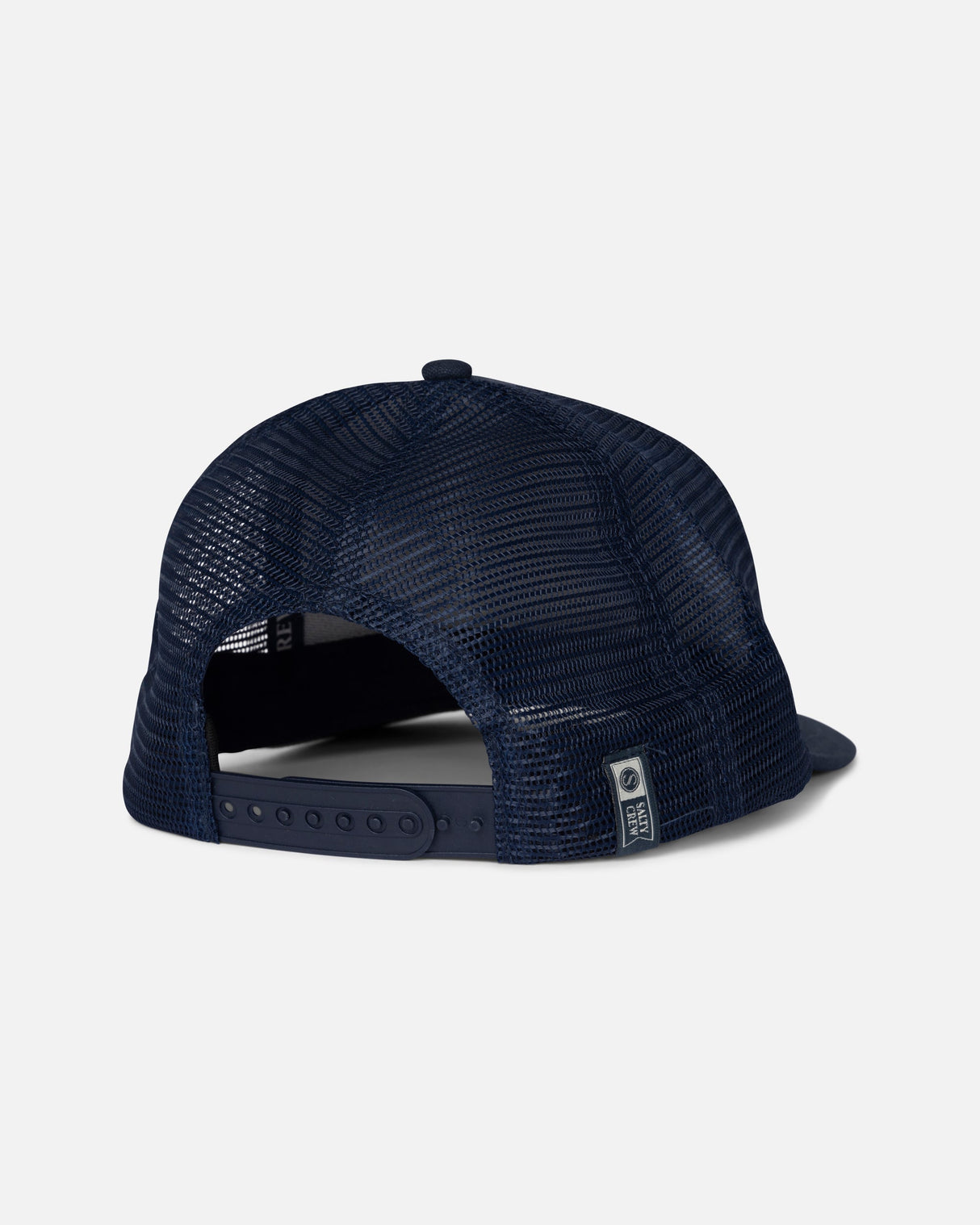 Back view of the Fishing Co Trucker - Midnight Navy. 