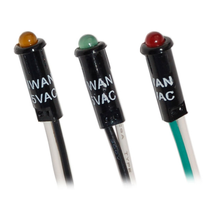 Three black vacuum tips with colored ends on a white background