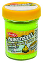 Berkley PowerBait Glitter Trout Bait Garlic Scent Chartreuse