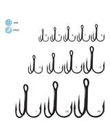 Gamakatsu 47306 Treble Hook, Size 8 Barbed, Needle Point, Round Bend Red, 10 per Pack 47306