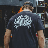 Grundéns Eat Your Words HD Pocket Tee - Black Crab Graphic
