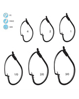 Gamakatsu 50908 Split Shot/Drop Shot Hook, Size 4, Needle Point Wide Gap, Ringed Eye, NS Black, 5 per Pack 50908