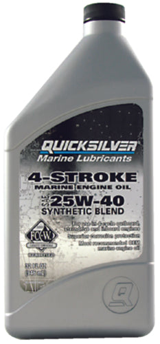 QuickSilver 4-Stroke FC-W Synthetic Motor Oil, 1 Liter 92-8M0078635