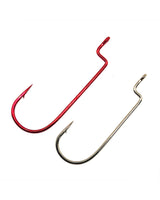 Gamakatsu Worm Hook, Offset Shank, Round Bend 54313 - Red - 3/0