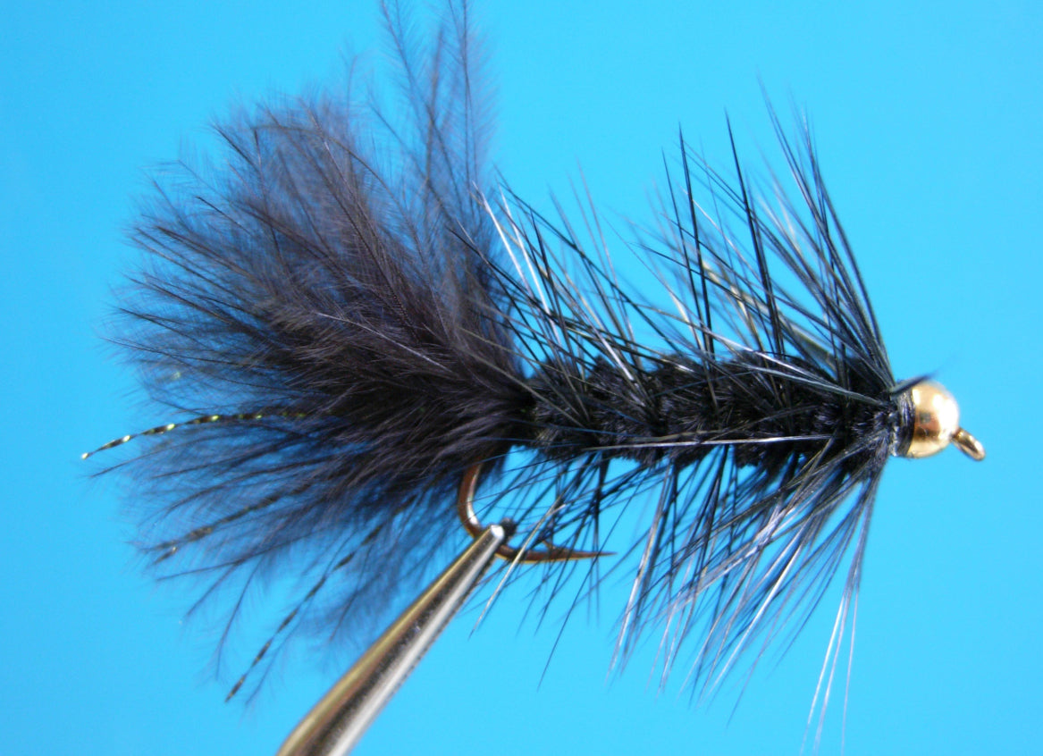 Dragonfly Bead Head Wooly Bugger Black #6