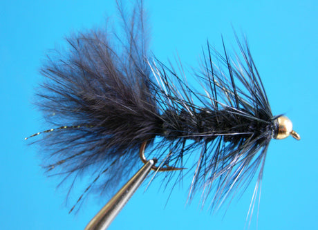 Dragonfly Bead Head Wooly Bugger Black #6