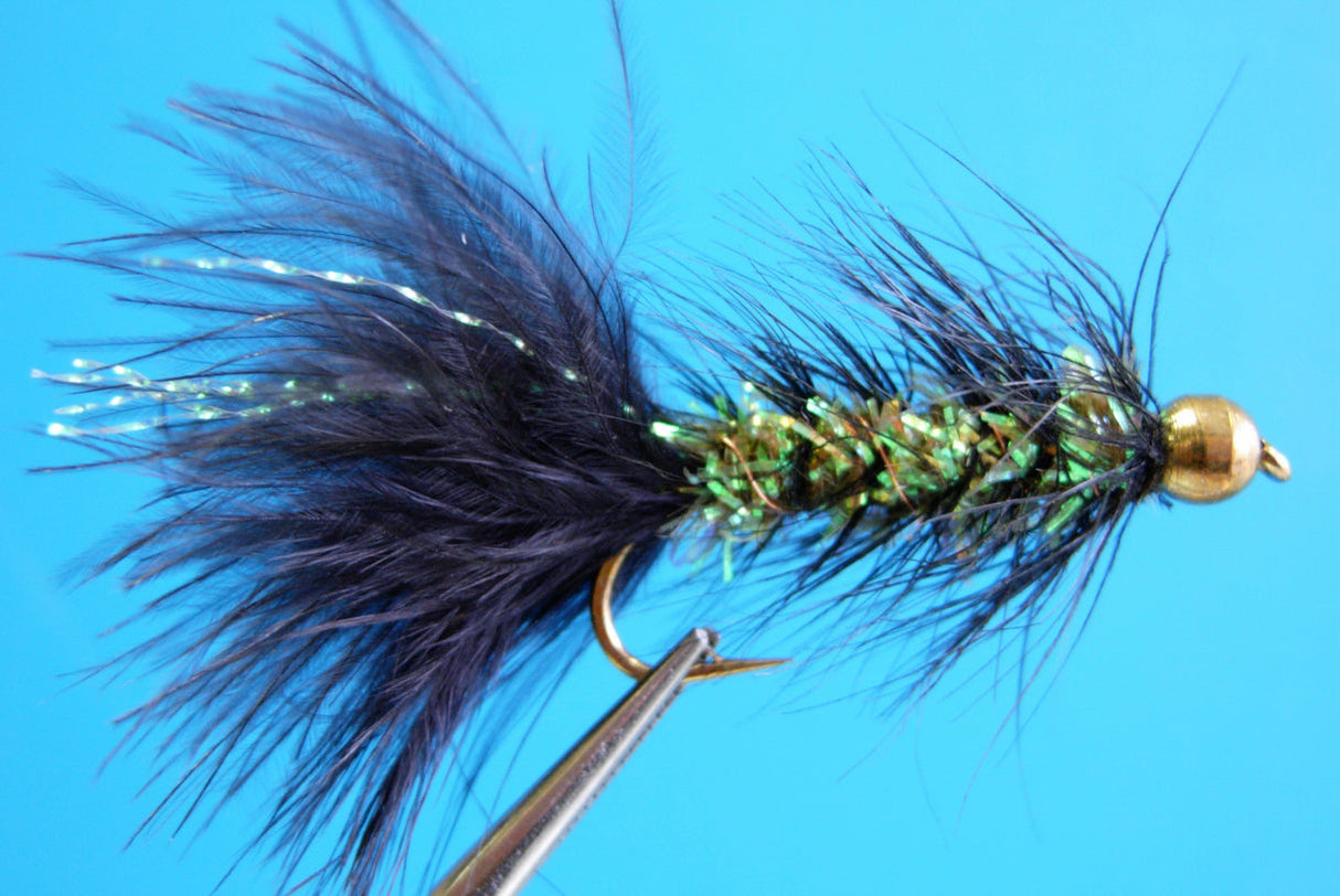 Dragonfly Bead Head Wooly Bugger Black/Olive #10