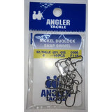 Angler F116 Duo Lock Snap - Nickel 10pk Angler Tackle
